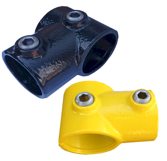 A02 (101) Powder Coated Short Tee Clamp Lockinex