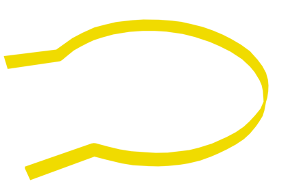 Access Ladder Hoops-Galvanised & Coated Yellow Access Ladders & Accessories Lockinex Lower Hoop - Yellow Powder Coated