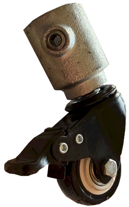 Key Clamp Castor Wheel Lockinex 26.9mm Tube=64kg Castor SWL Braked