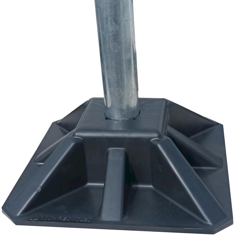 Roof Services Support Foot- Plastic HDPE Roof Edge Guardrail Systems Lockinex