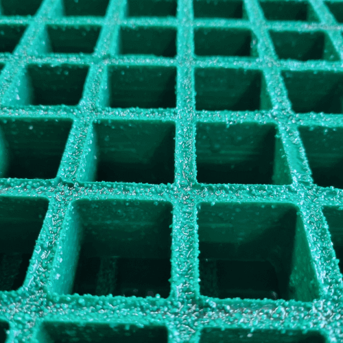 Green GRP Mesh Grating GRP Flooring Lockinex
