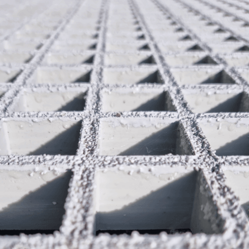 Grey GRP Mesh Grating GRP Flooring Lockinex