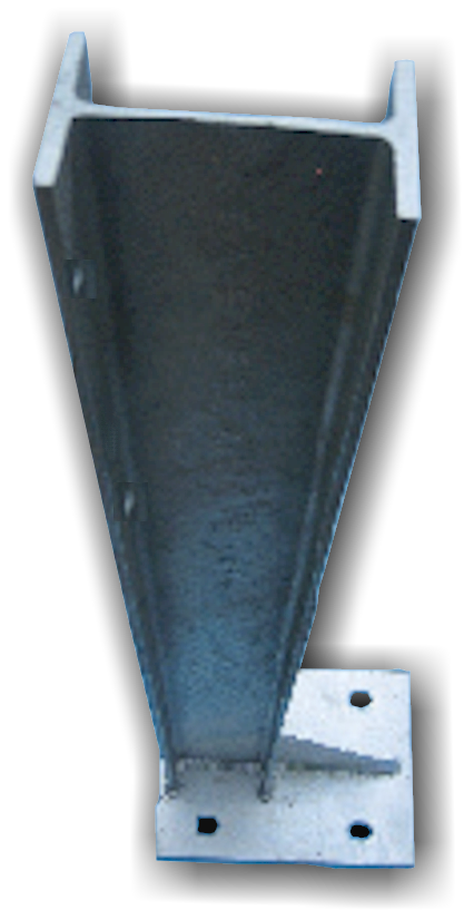 Armco Post RSJ Bolt down. (Select Height Required) Armco Barrier Lockinex 1100mm(For Double Barrier)-Galvanised