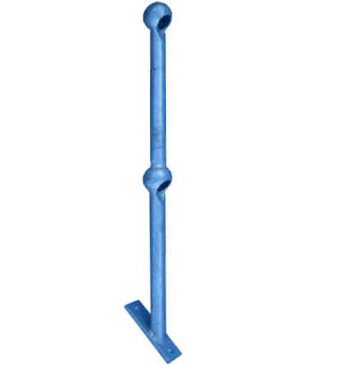 Ball Post Angled Base/Balls Galvanised Handrails & Railing Systems Lockinex