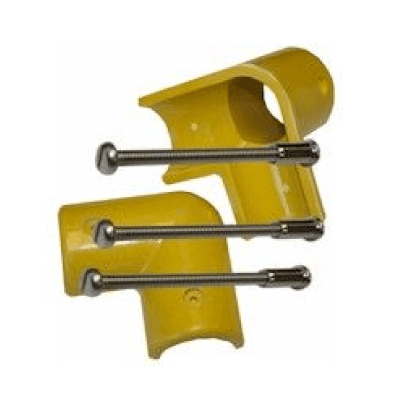 GRP Key Clamp Corner Handrails & Railing Systems Lockinex Yellow RAL 1023