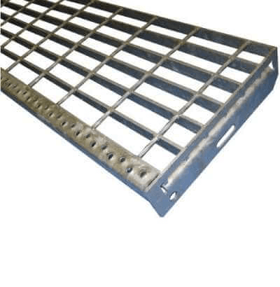 Perforated Nosing Stair Treads Galvanised Stair Treads Lockinex 1000mm x 283mm  