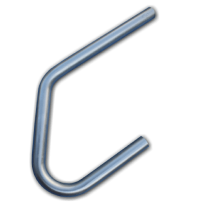 Angled Rail End Galvanised Handrails & Railing Systems Lockinex 33.7mm 34 Degrees