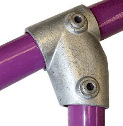 G03 (253) Key Clamp Angled Short Tee  11-30 Degrees Key Clamp Lockinex