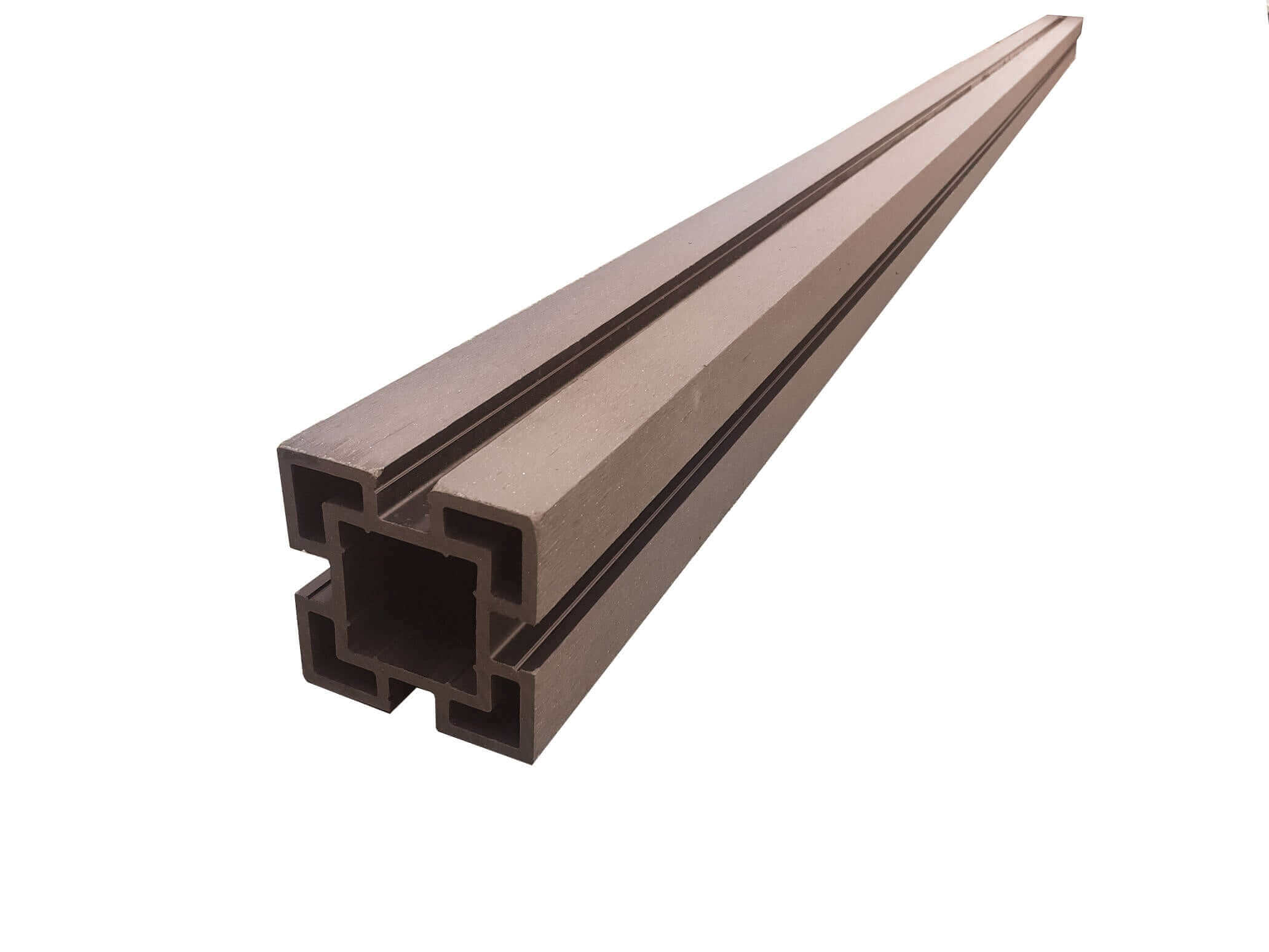 Composite Coffee Brown Fencing Post  Lockinex