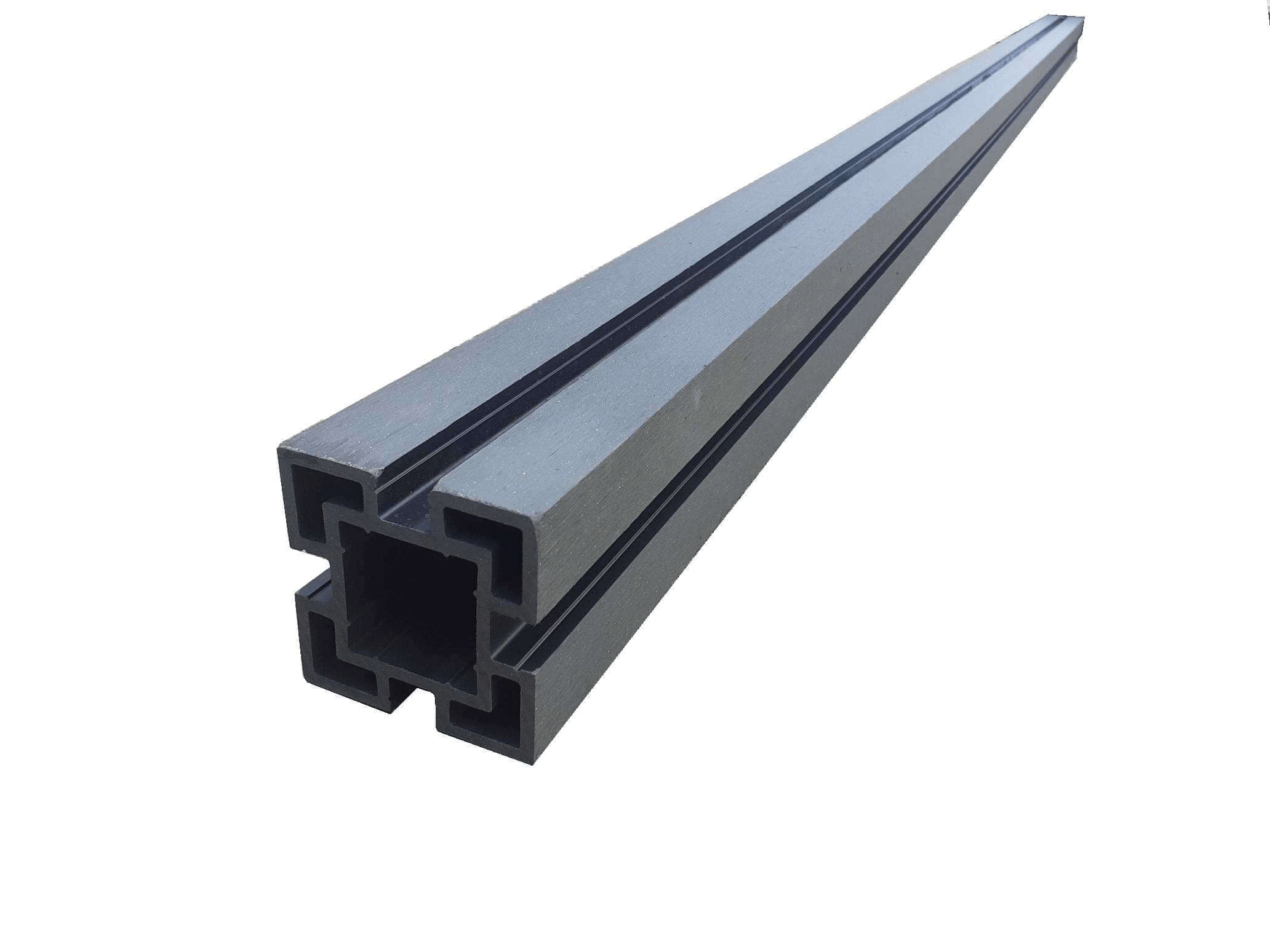 Composite Charcoal Fencing Post  Lockinex