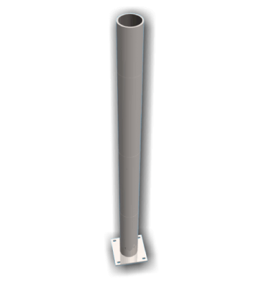Heavy Duty Bolt Down Parking/Protection Bollard Bollards Lockinex 140mm diameter 1000mm tall No