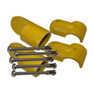 GRP Key Clamp Multi Angle Connector Handrails & Railing Systems Lockinex Yellow RAL 1023
