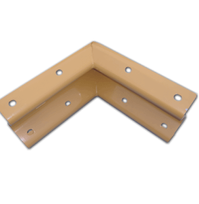 Armco Internal Corner-Galvanised or Yellow & Galvanised Triple Peak Armco Barrier Lockinex Standard Yellow