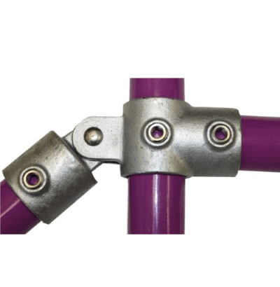 A27 (174) Short Tee With Swivel Cup Key Clamp 48.3mm Key Clamp Lockinex