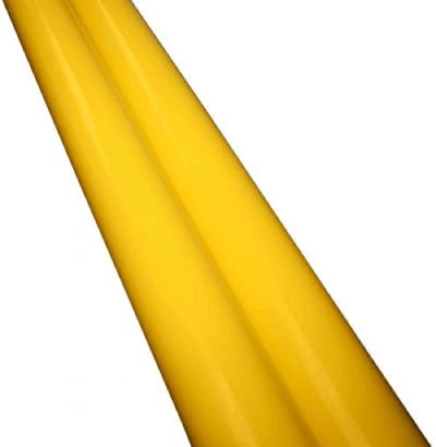 Powder Coated Steel Handrail Tube Handrails & Railing Systems Lockinex 1060mm 42.4mm Yellow