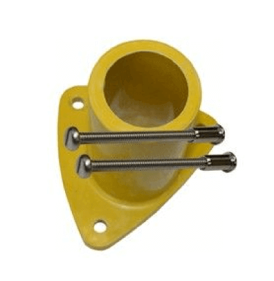 GRP Key Clamp Wall Plate Handrails & Railing Systems Lockinex Yellow RAL 1023
