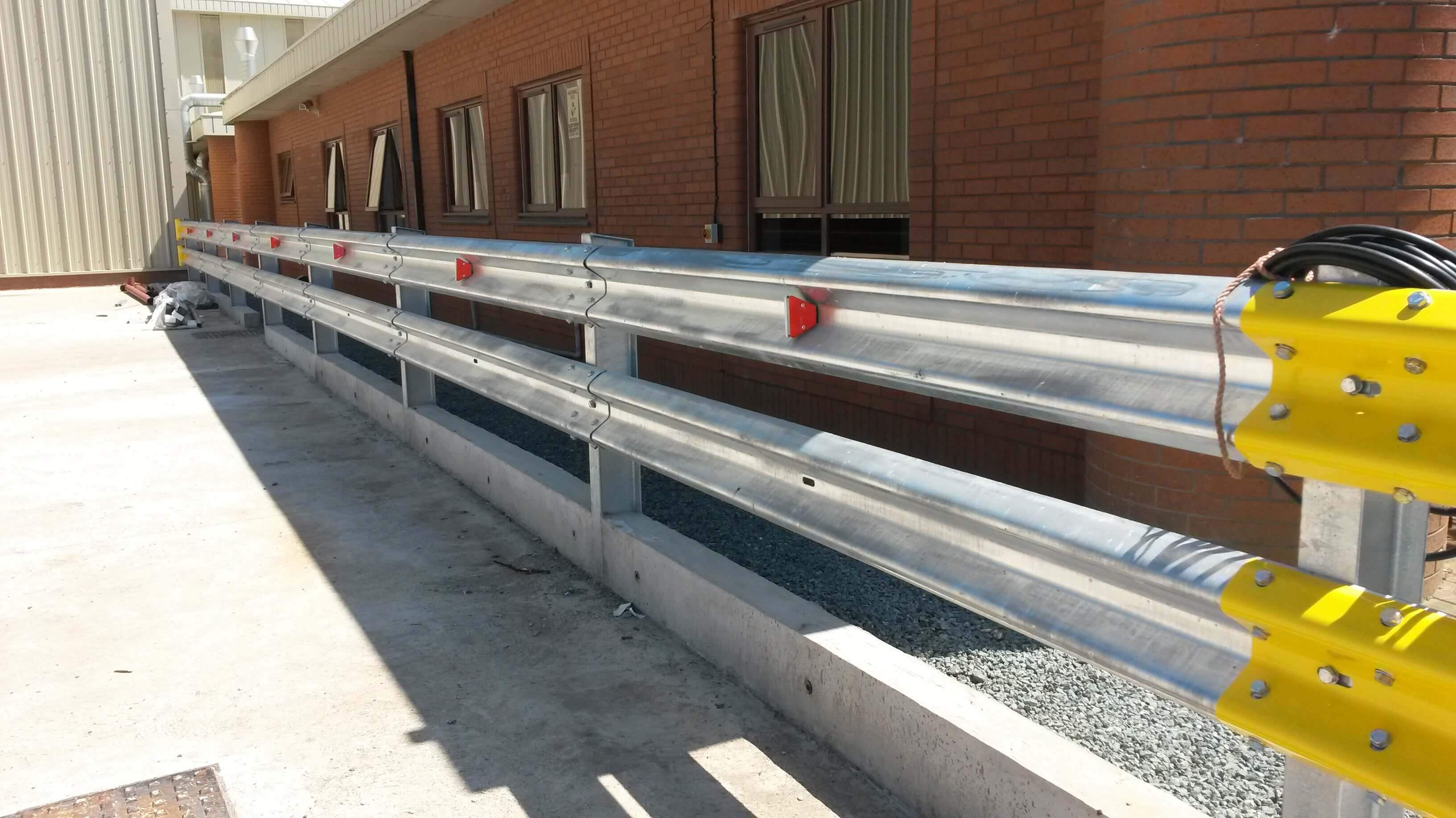 Twin Rail Armco Crash Barrier
