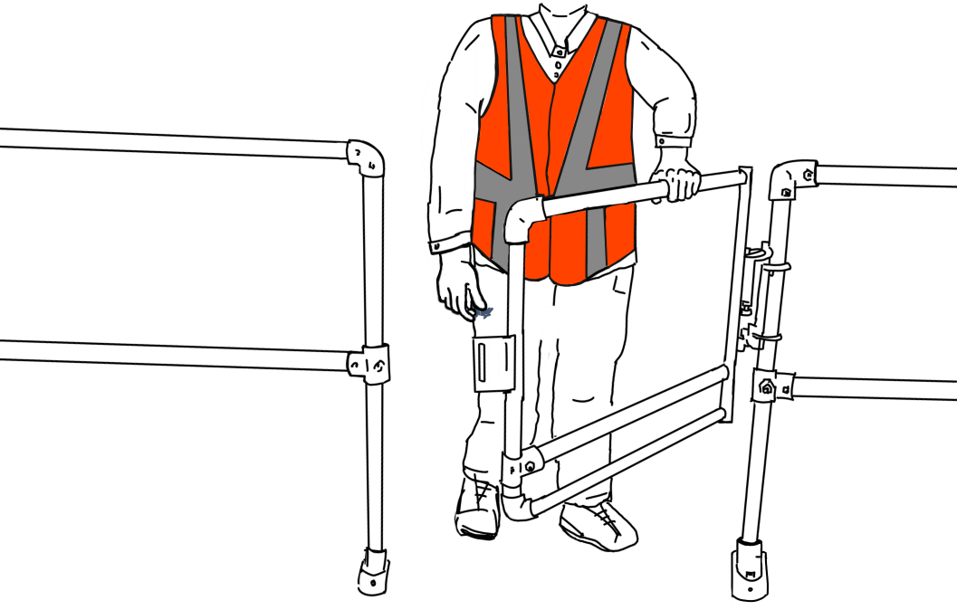 Self Closing Personnel Gate