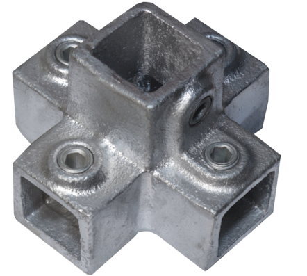 Square Key Clamp - 5 Way 158 Lockinex For 25mm Square Tube