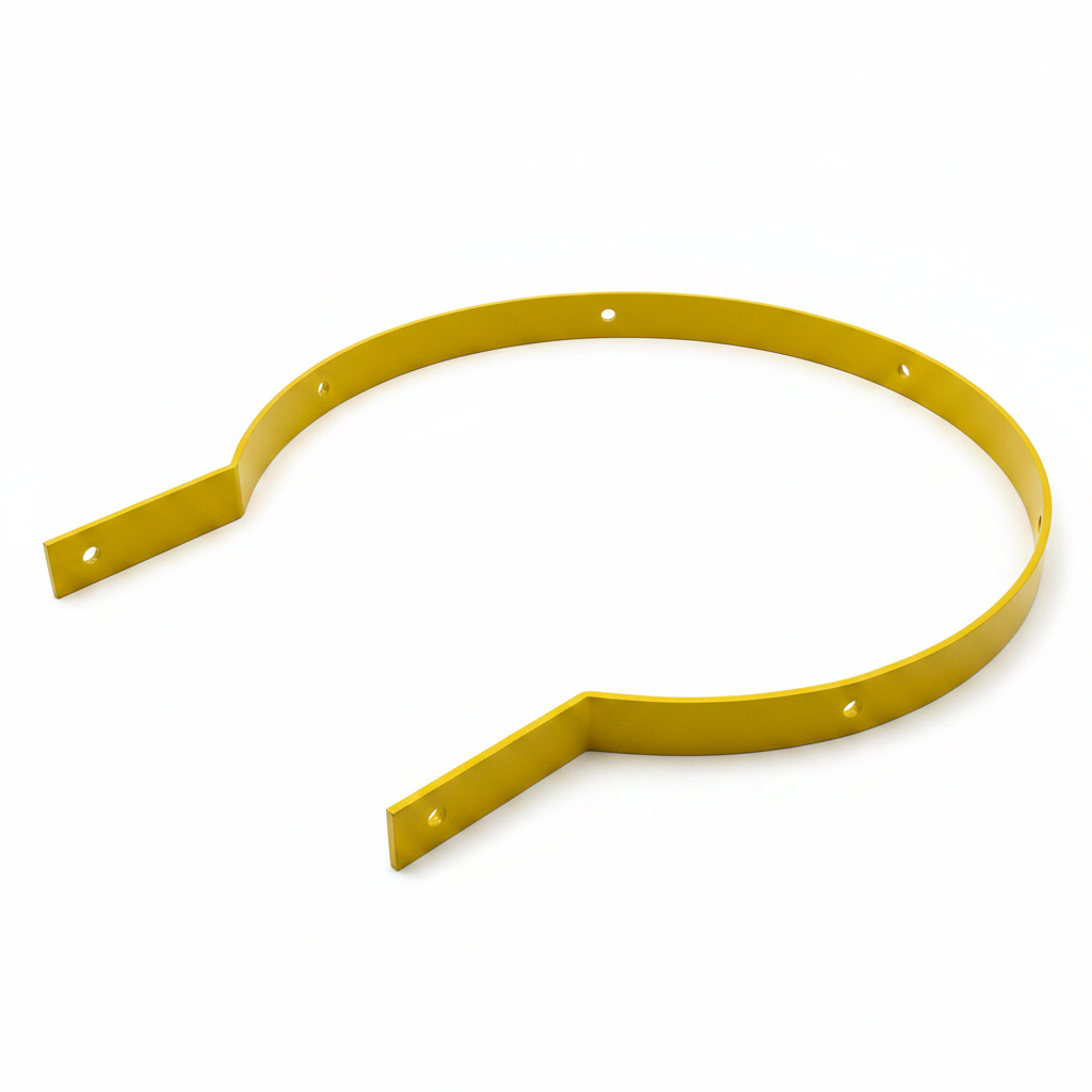 Access Ladder Hoops-Galvanised & Coated Yellow Access Ladders & Accessories Lockinex Lower Hoop - Yellow Powder Coated