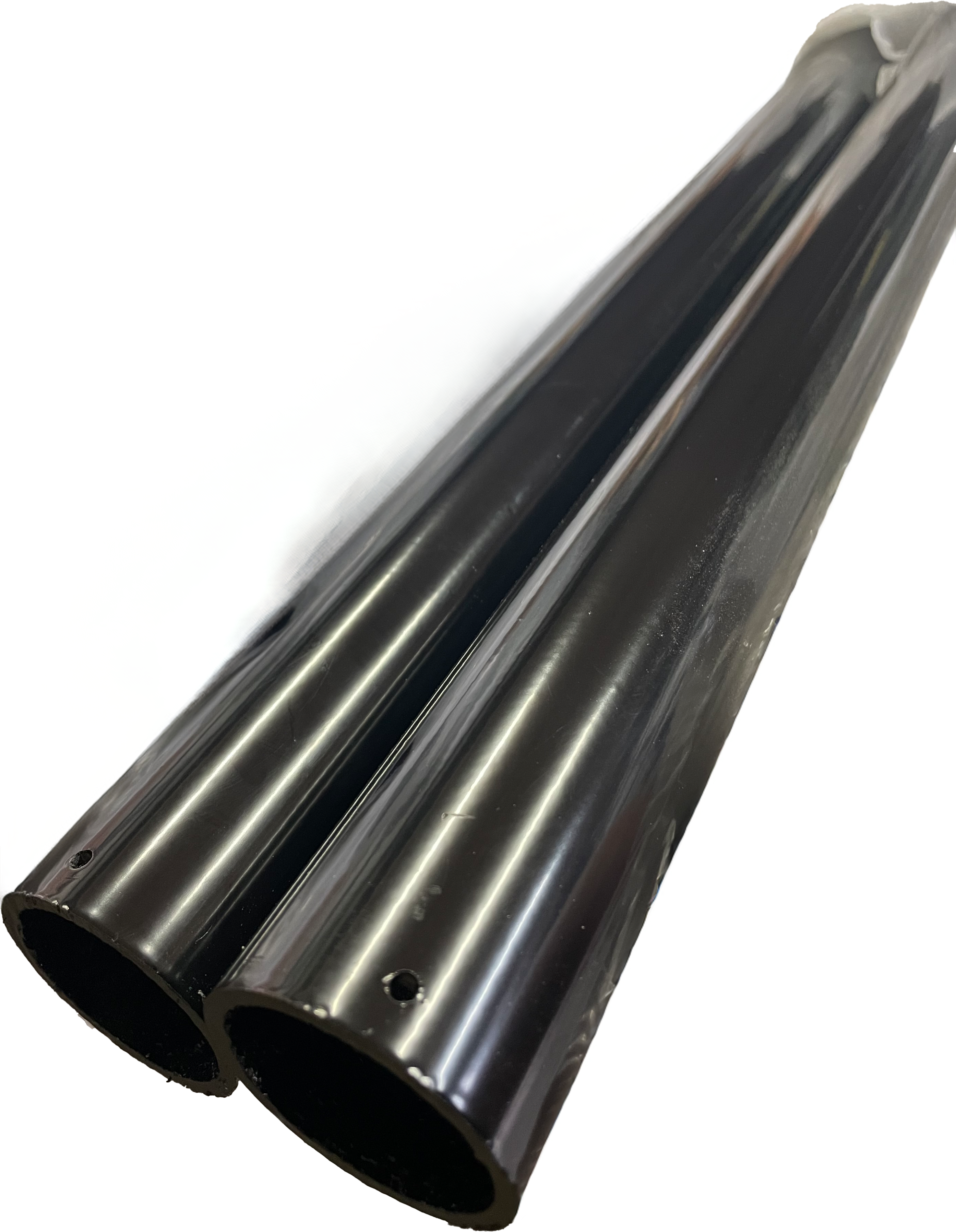 Powder Coated Steel Handrail Tube Handrails & Railing Systems Lockinex 3200mm 42.4mm Black