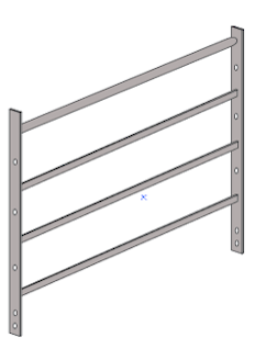 Estate Fencing Fabricated panel Lockinex 1.0 mtr Panel