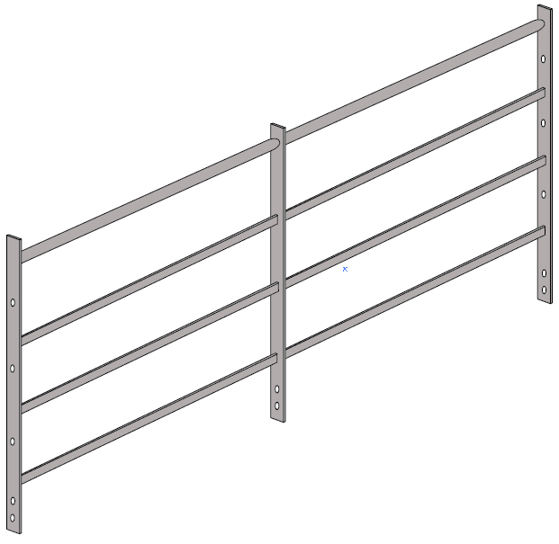 Estate Fencing Fabricated panel Lockinex 2.0mtr Panel