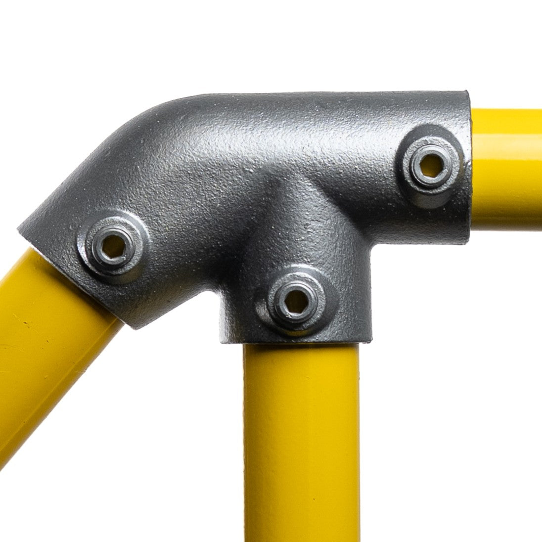Key clamp fittings - High quality range of fittings & tube Lockinex Tee LH 30-45 degree Single outlet-G34 Tube diameter 42.4mm