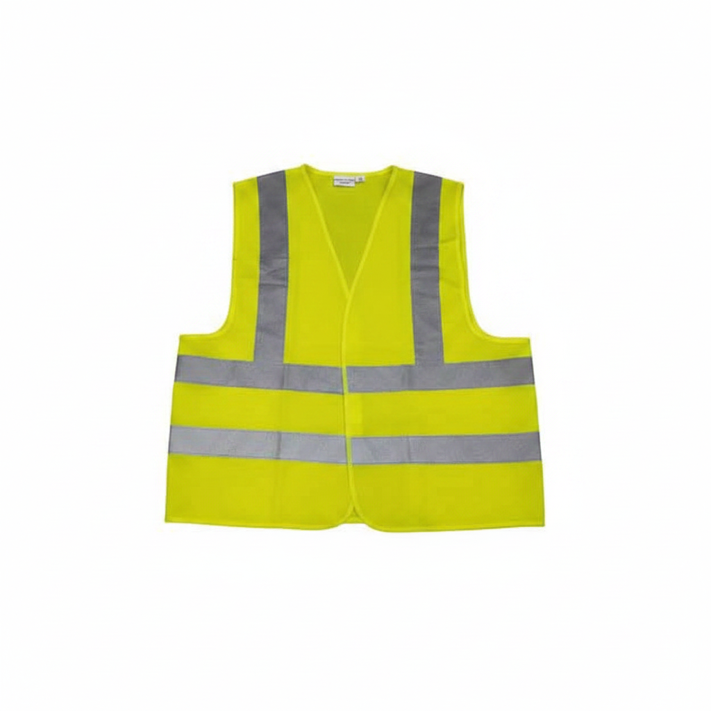 Hi-Vis Vest to BS EN 471 Class 2 Work Safety Protective Gear Lockinex Large (39-43inch/100-109cm Lime/Yellow