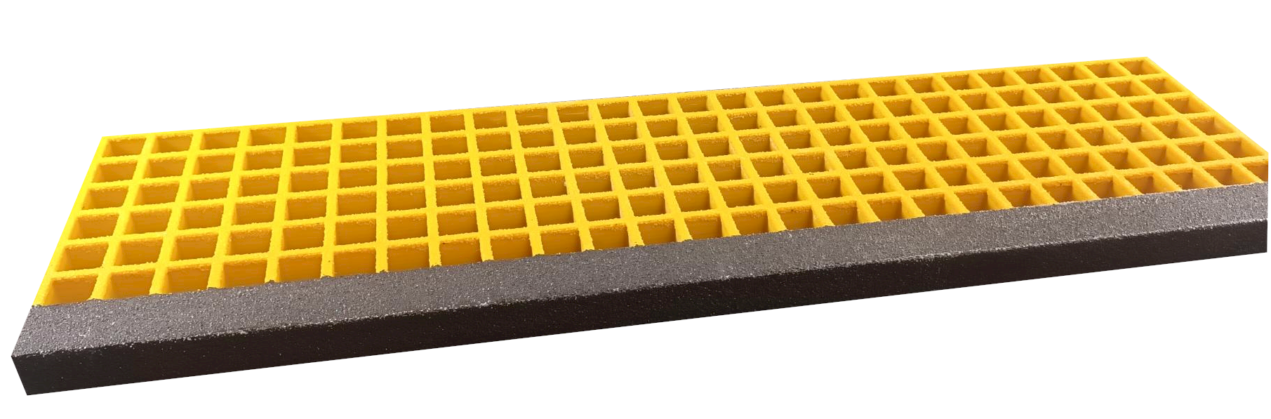 GRP Stair Treads Lockinex 996 x 275mm Yellow with black nosing