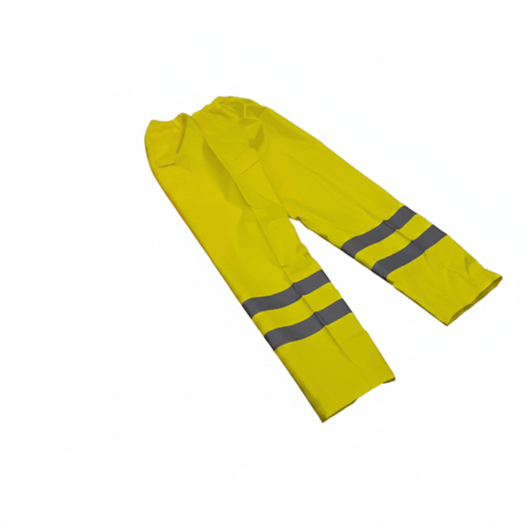 Hi-Vis Waterproof Trousers to BS EN 471 Class 2 Work Safety Protective Gear Lockinex L Yellow