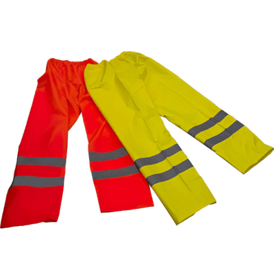 Hi-Vis Waterproof Trousers Work Safety Protective Gear Lockinex   