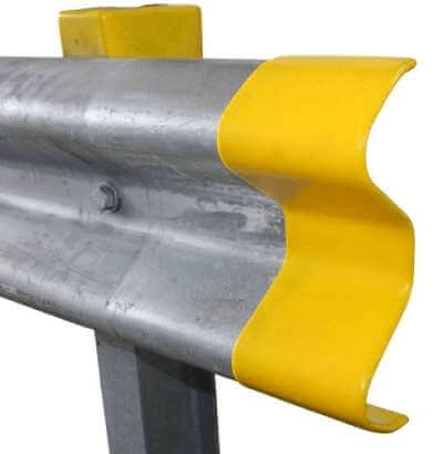 Armco Barrier Yellow Rubber End Sleeve Armco Barrier Lockinex VB08 130mm long budget  